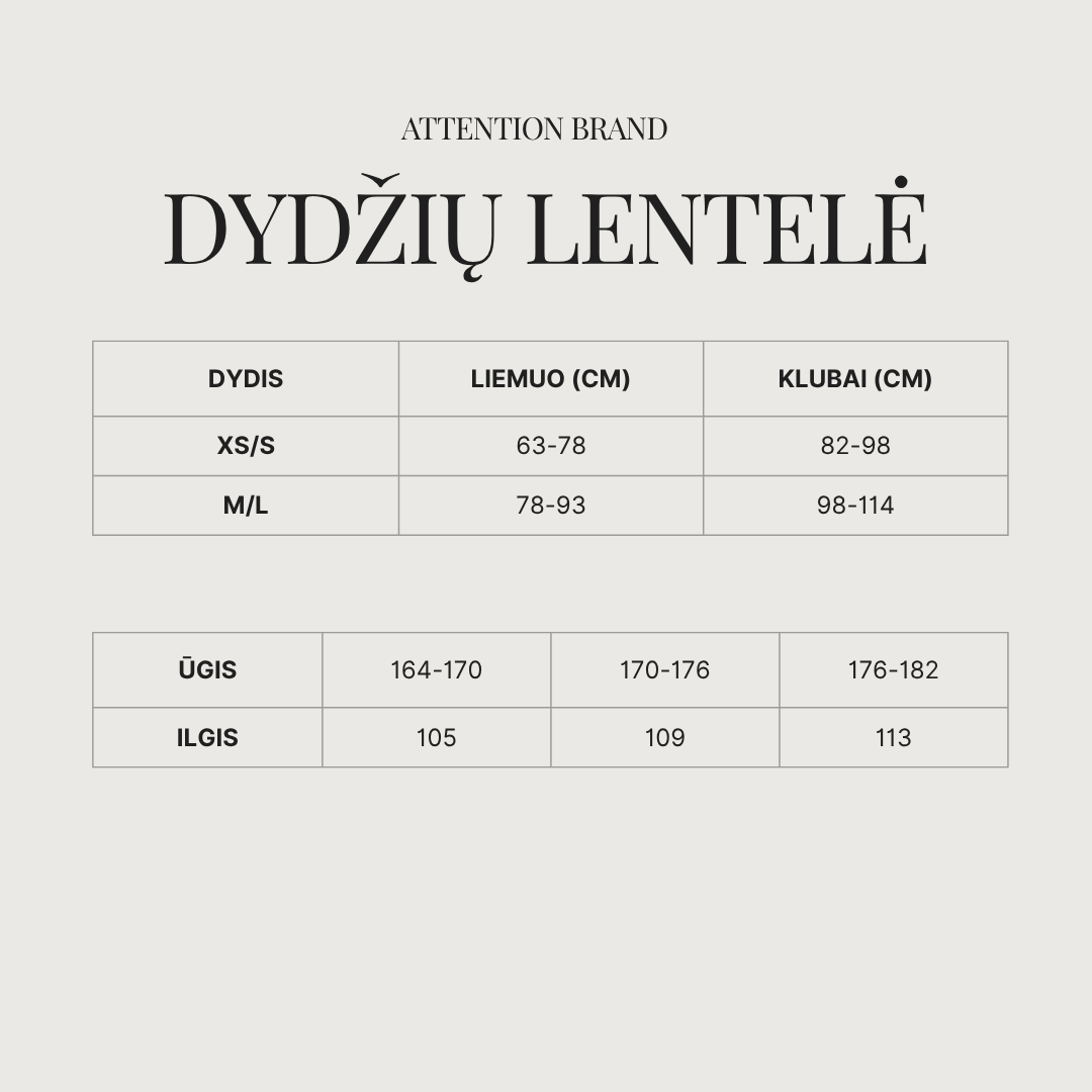 Dydžių lentelė