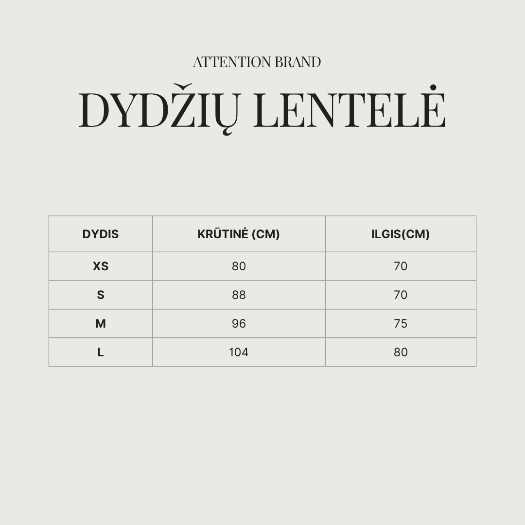 Dydžių lentelė