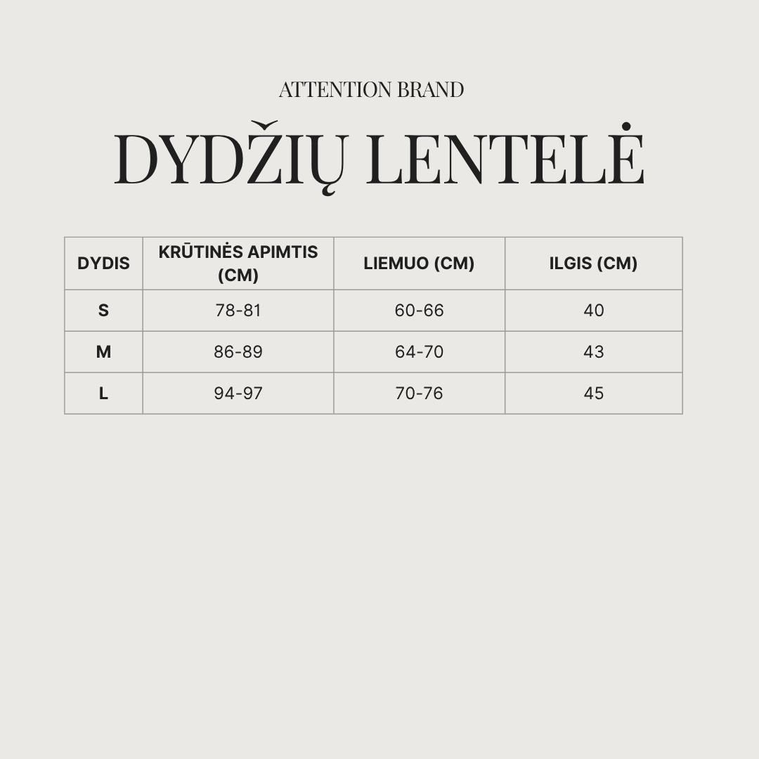 Dydžių lentelė