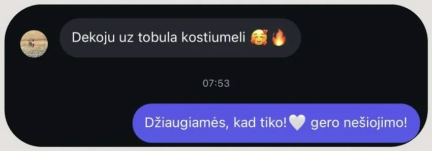 ATTENTION BRAND klientės atsiliepimas 3