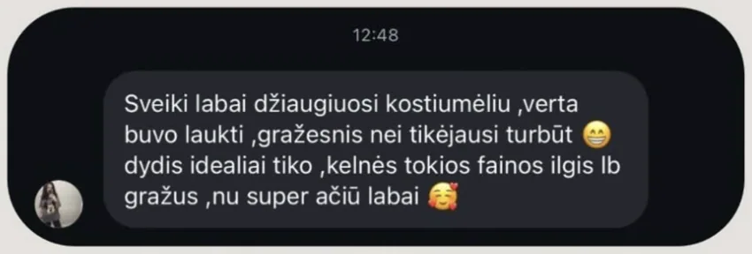 ATTENTION BRAND klientės atsiliepimas 4
