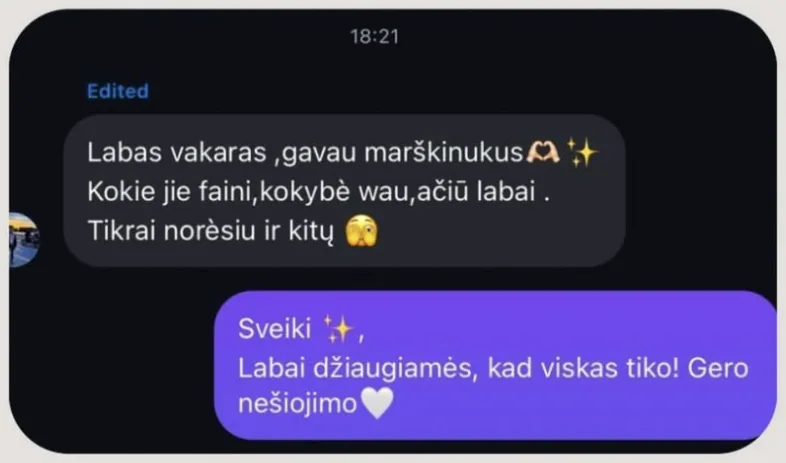 ATTENTION BRAND klientės atsiliepimas 9