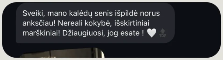 ATTENTION BRAND klientės atsiliepimas 11