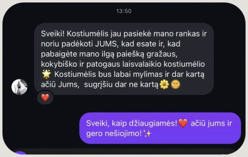 ATTENTION BRAND klientės atsiliepimas 16
