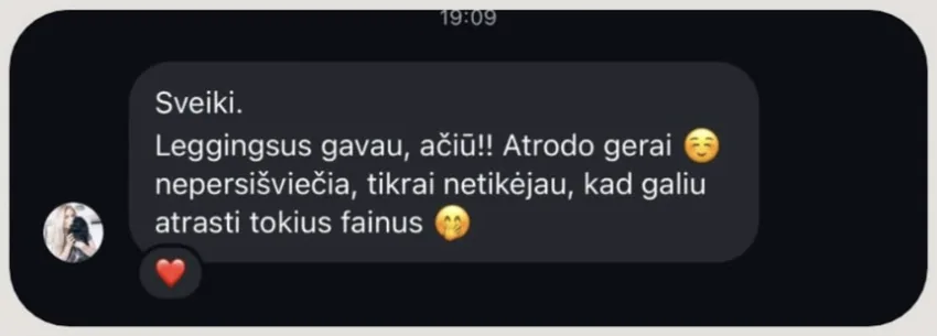 ATTENTION BRAND klientės atsiliepimas 17
